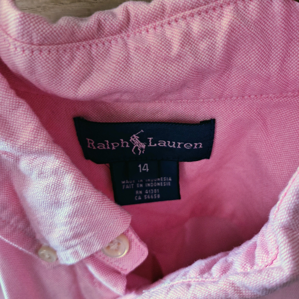 Ralph Lauren Soft Pink Collared Shirt